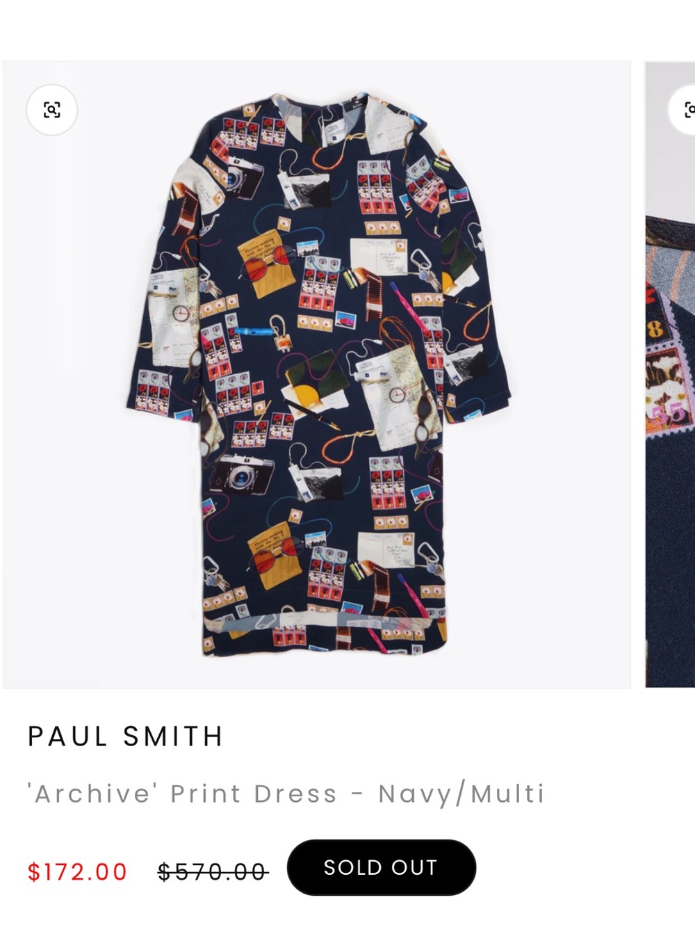 570$ PAUL SMITH stamper print dress!